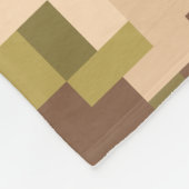 Tan et camouflage numérique vert Couverture en pol (Coin)