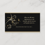 Tan et cartes de visite de conception de vigne (Dos)