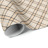 Tan Farmhouse Pset Kerstmis Pattern Cadeaupapier (Rol Hoek)