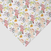 Tan Floral Tissuepapier (Detail)
