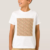 Tan forest wildlife nature print t-shirt (Voorkant)
