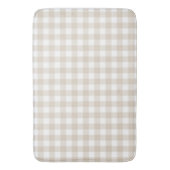 Tan Gingham Buffalo Check Plaid Badmat (Voorkant Verticaal)