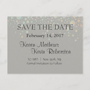 Tan Glitter Stars Aankondigingskaart