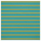 Tan, Green, Dark Oranje en Dark Cyan Lines Stof (Swatch)