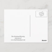 Tan Greyhound Running Dog Art Briefkaart (Achterkant)