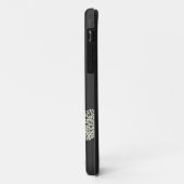 TAN/GRIJZE VREEMDE BLOEMEN iPhone Case (Achterkant/links)