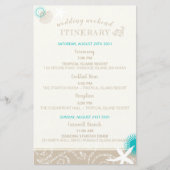 Tan Ivory Cute Beach Weddenrenroute (Voorkant)