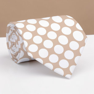 Tan Jumbo Stippen Aangepaste Das