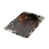 Tan Koeienhuid Patchwork Print Badmat (Gekanteld)