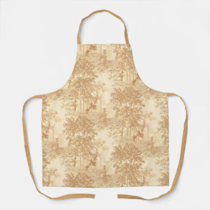 Tan Landscape Toile w/Urns en Kolommen Schort