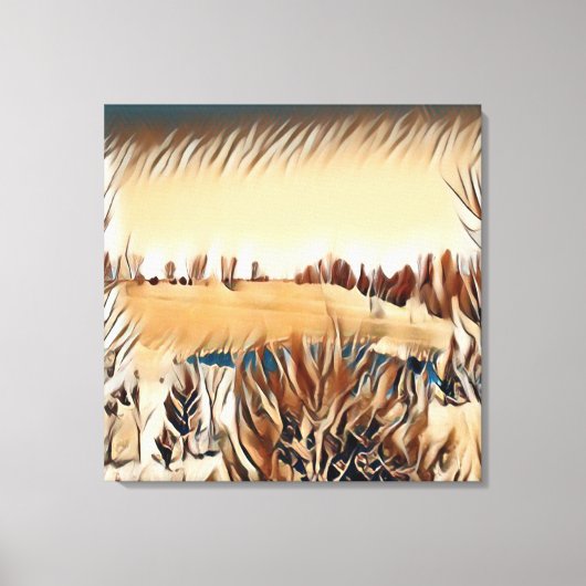 Tan landschap canvas afdruk (Voorkant)