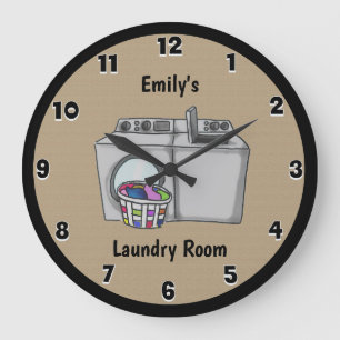 Tan Laundry Room op maat Grote Klok
