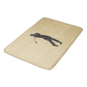 Tan Leather Golf Bath Mat (Gekanteld)