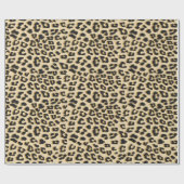 Tan Leopard Print Cadeaupapier (Vlak)