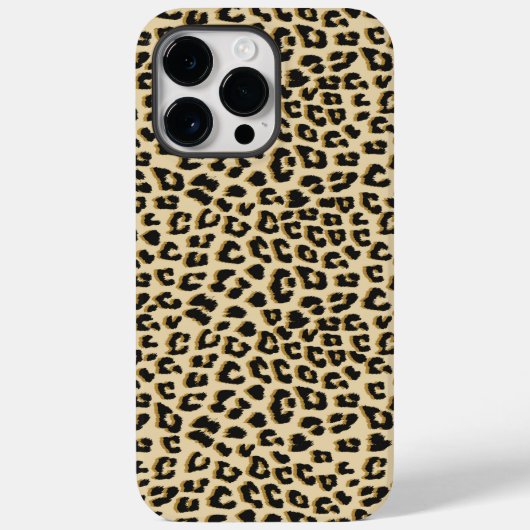 Tan Leopard Print Case-Mate iPhone Case (Achterkant)