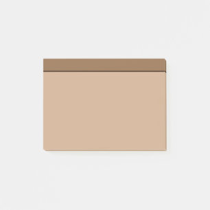 Tan Light Brown Color Minimalist Post-it Notes