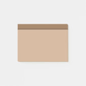 Tan Light Brown Colour Minimalist Post-It Notes (Voorkant)