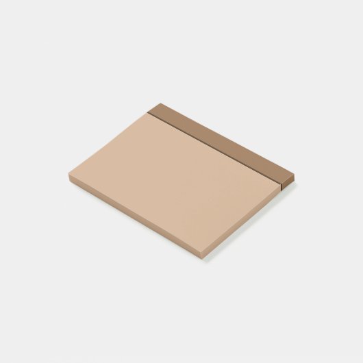 Tan Light Brown Colour Minimalist Post-It Notes (Schuin)