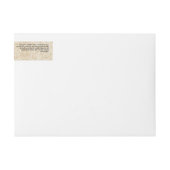 Tan linnen papier stijl cosmetica pot label (Voorkant)