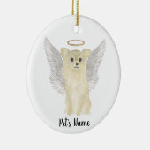 Tan Long Hazard Chihuahua Sympathie Memorial Keramisch Ornament (Rechts)