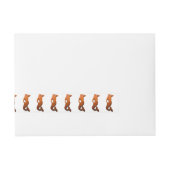 tan look mermaids adreslabel wikkel (Voorkant)