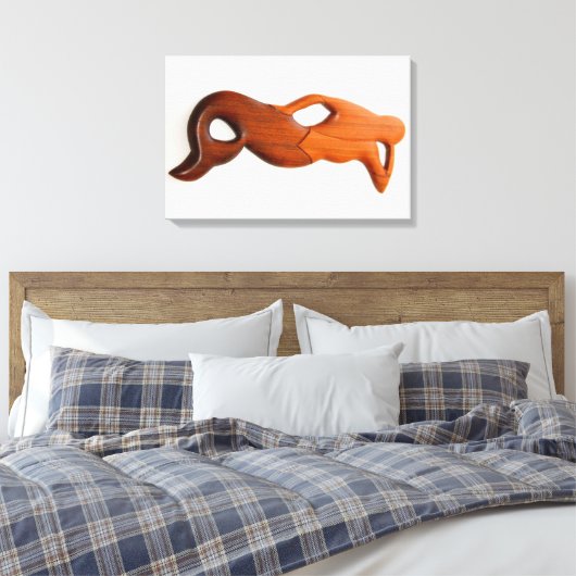 tan look-out-zeemeermin canvas afdruk (Insitu (Slaapkamer))