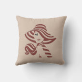 Tan - Marsala Vin & torsion des teintes de Coussin (Verso)