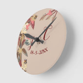 Tan - Marsala Wijn en draai van Hues van roze klok (Hoek)