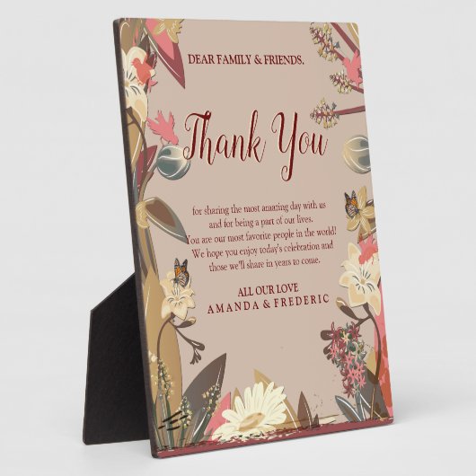 Tan - Marsala Wijn en draai van roze huiden Fotoplaat (Zijkant)