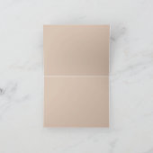 Tan - Marsala Wine en getextureerd Dank u Bedankkaart (Binnen)