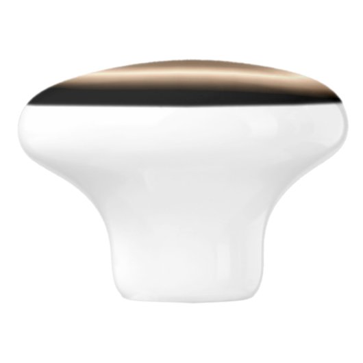 Tan met Bright Halo Moon Effect Ceramic Pull Keramische Knop (Zijkant)
