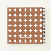 Tan Modern Arch Custom Photo Album Journal Notitieboek (Achterkant)