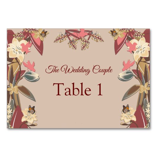 Tan moderne - Bandes toniques Marsala-vin Cartes d (Devant)