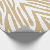 Tan Neutraal Zebra Cadeaupapier (Hoek)
