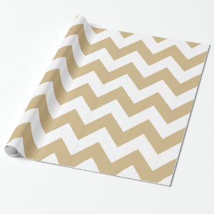 Tan Neutral Chevrons Cadeaupapier
