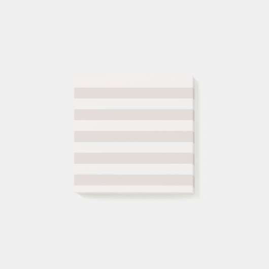 Tan Pastel Tripe Post-It Notes (Devant)