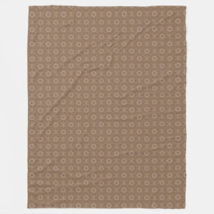 Tan Pattern Fleece Blanket