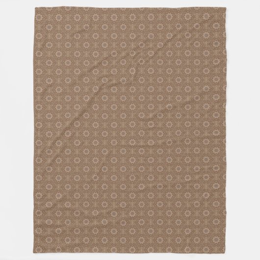 Tan Pattern Fleece Blanket (Voorkant)
