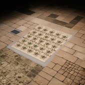 Tan Pattern HoneyBee Design | Keramische tegel Tegeltje