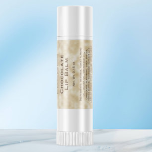 Tan perkament papier stijl lip balsem tube label