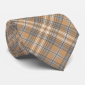 Tan Plaid Cravate masculine (Roulé)