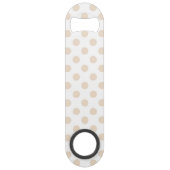 Tan polka-punten speed flessenopener (Achterkant)
