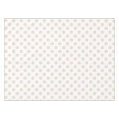 Tan polka-punten tafelkleed (Voorkant (Horizontaal))