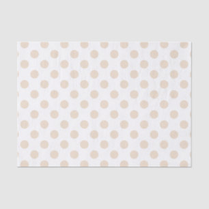 Tan polka-punten tissuepapier