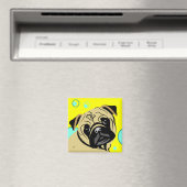 Tan Pug-hond Magneet (Insitu (Vaatwasser))