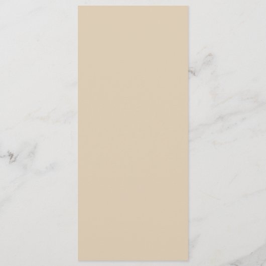 Tan Retro Daisy Flower Vrijgezellenfeest Voedsel Menu (Achterkant)