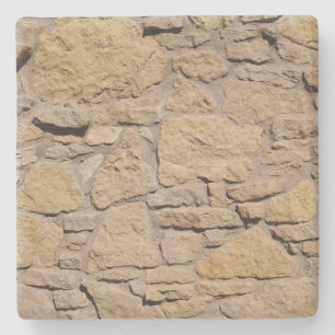 Tan Rock Wall Texture, Square onderzetter