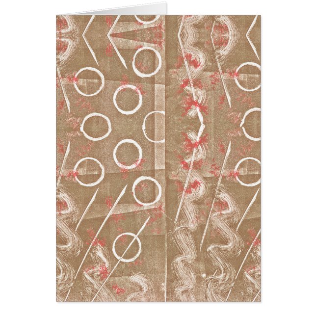 Tan Rust White Abstract (Voorkant)