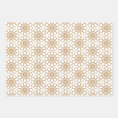 Tan Seamless Arabesque Pattern Inpakpapier Vel (Voorkant)