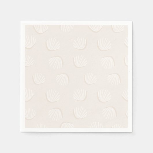 Tan Shell-patroon Servet (Voorkant)